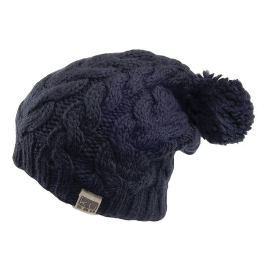 Gorro con pompón Oversized de Kusan - Azul Marino