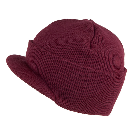 Gorro Beanie con visera de Dorfman Pacific - Burdeos