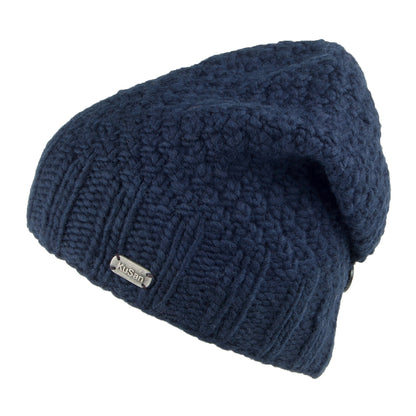 Gorro Beanie con botón de Kusan - Azul Marino