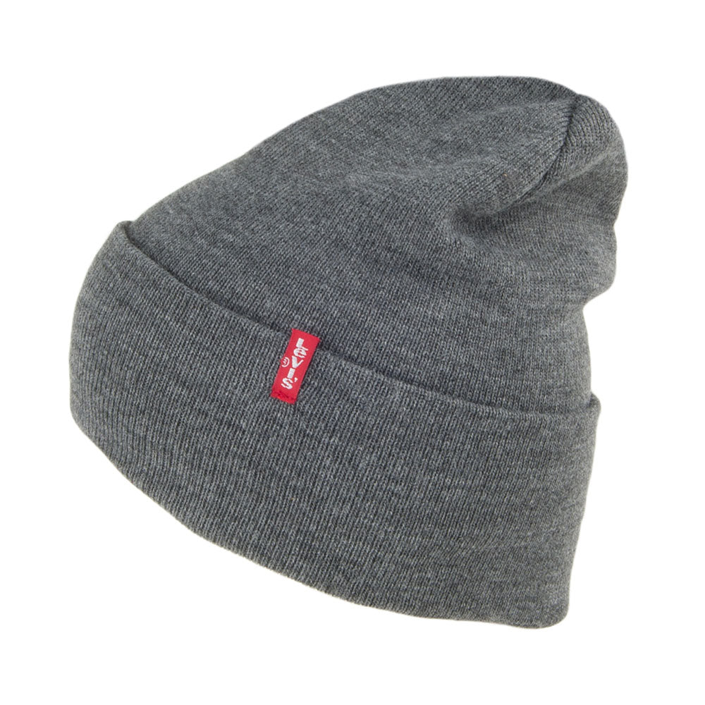 Gorro Beanie New Slouchy con Etiqueta Roja de Levi's - Gris
