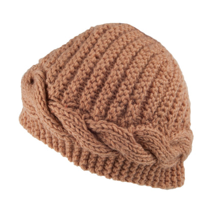 Gorro Beanie Button de Scala - Beige Arena