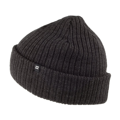 Gorro Beanie Arcade con vuelta de Billabong - Negro Jaspeado