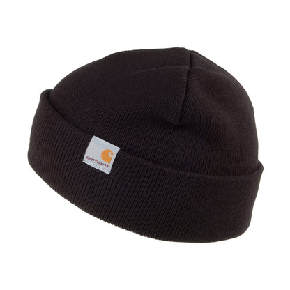 Gorro Beanie Stratus Short Watch de Carhartt WIP - Negro