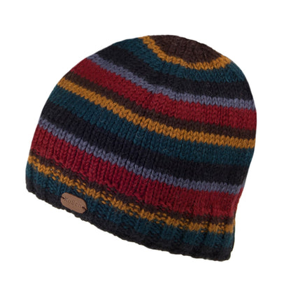 Gorro Beanie Brooklyn con franjas de Kusan - Multicolor