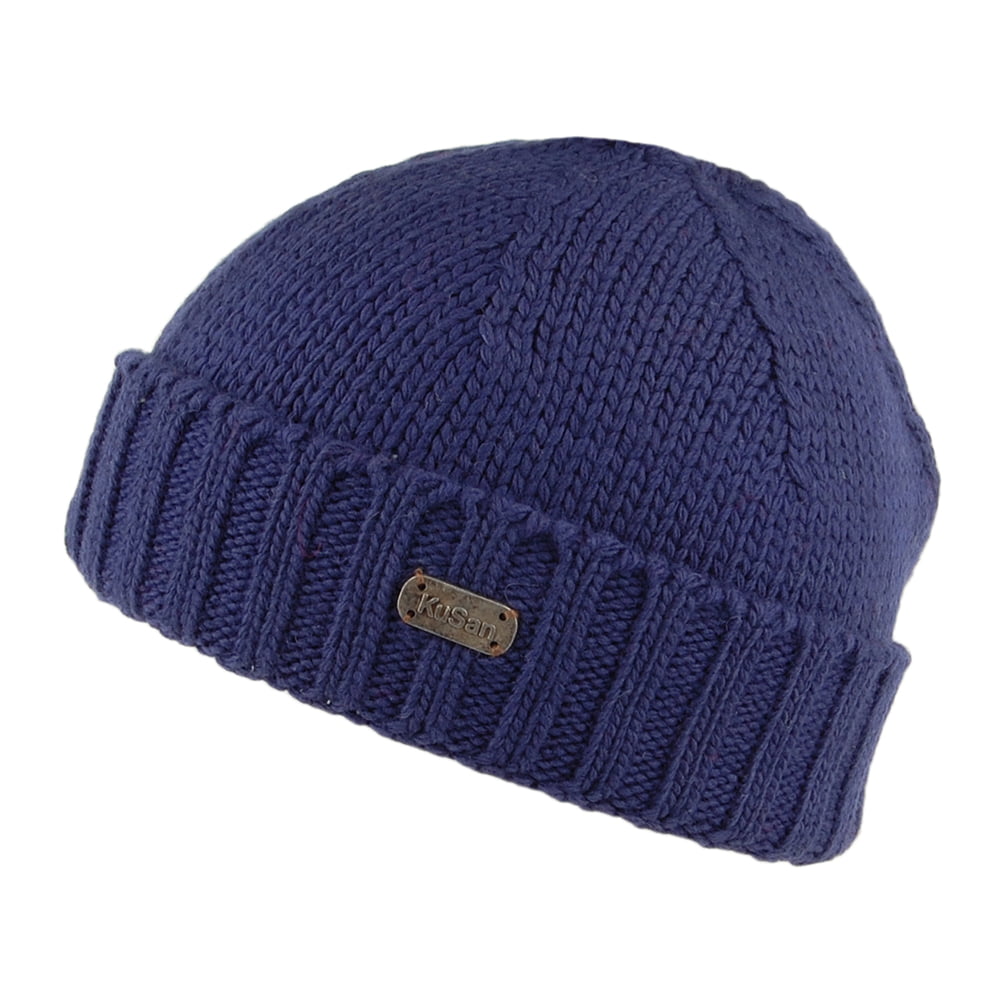 Gorro Beanie de lana merino de Kusan - Azul Marino