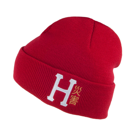 Gorro Beanie Disaster de HUF - Escarlata