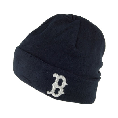Gorro Beanie tejido de Micro Polar Winter Utility Boston Red Sox de New Era - Azul Marino-Blanco