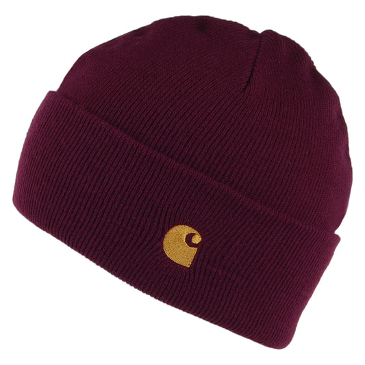 Gorro Beanie Chase con vuelta de Carhartt WIP - Merlot