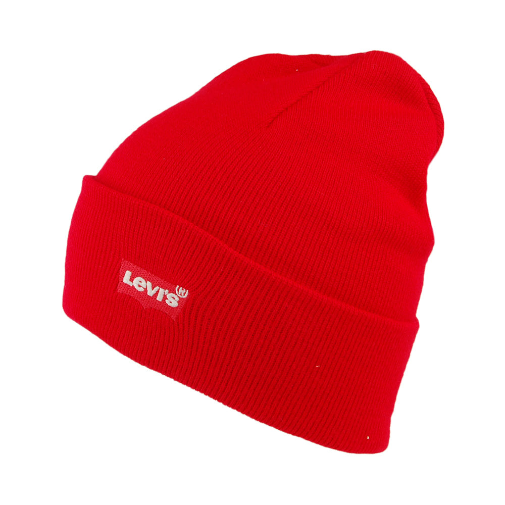 Gorro Beanie Red Batwing Embroidery Slouchy de Levi's - Rojo