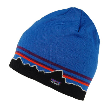 Gorro Beanie Fitz Roy Boulders de reciclado de Patagonia - Azul