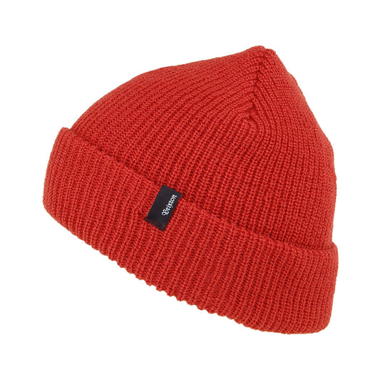 Gorro Beanie Classic Heist de Brixton - Rojo Ladrillo