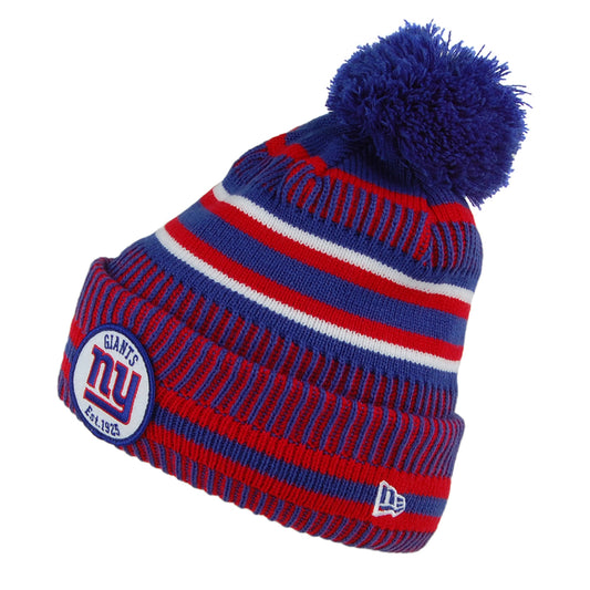 Gorro con pompón NFL On Field Knit New York Giants New Era Rojo-Azul