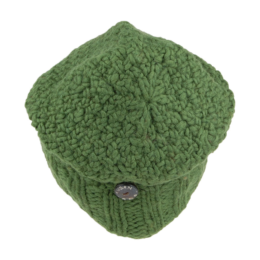 Gorro Beanie Button Down de Kusan - Verde
