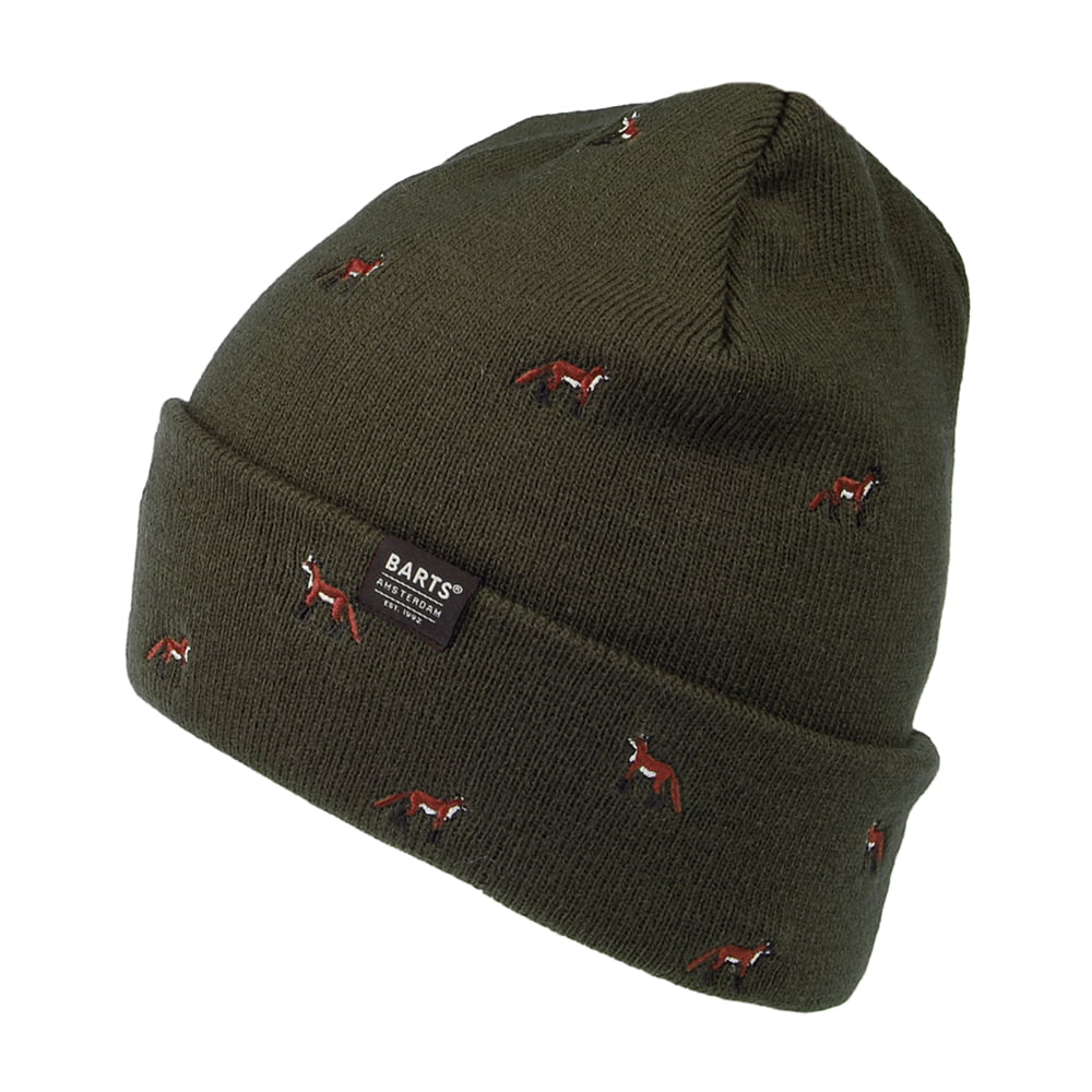 Gorro Beanie Vinson con vuelta zorro de Barts - Verde Militar
