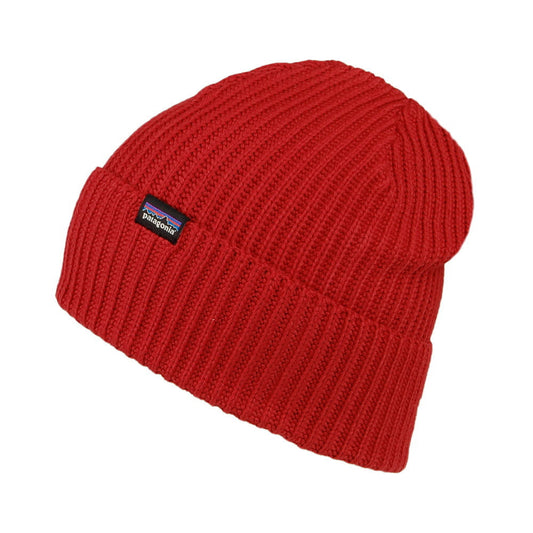 Gorro Beanie Fishermans con vuelta de Patagonia - Rojo