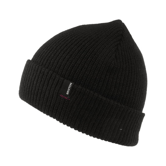 Gorro Beanie Heist con vuelta de Brixton - Negro