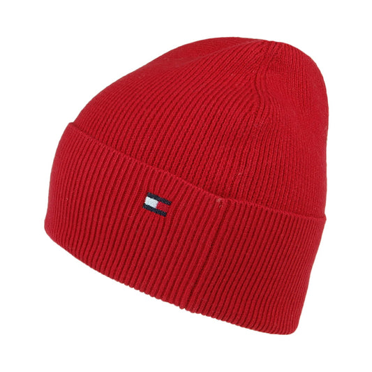 Gorro Beanie Essential Knit de algodón y cachemira de Tommy Hilfiger - Rojo