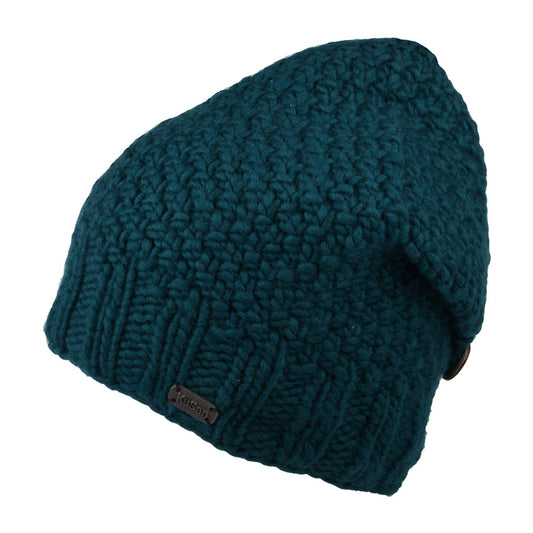 Gorro Beanie con botón de Kusan - Verde Azulado