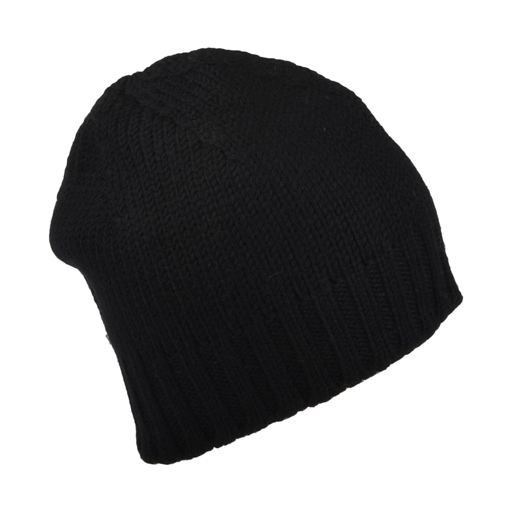 Gorro Beanie de lana merino de Kusan - Negro