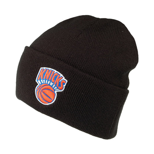 Gorro Beanie NBA Team Logo Cuff Knit New York Knicks de Mitchell & Ness - Negro
