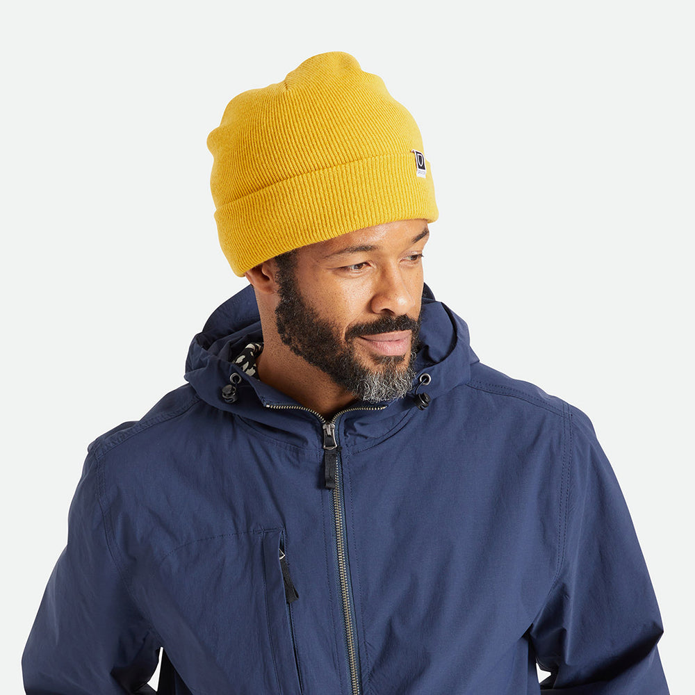 Gorro Beanie Harbor Beta de Brixton - Mostaza