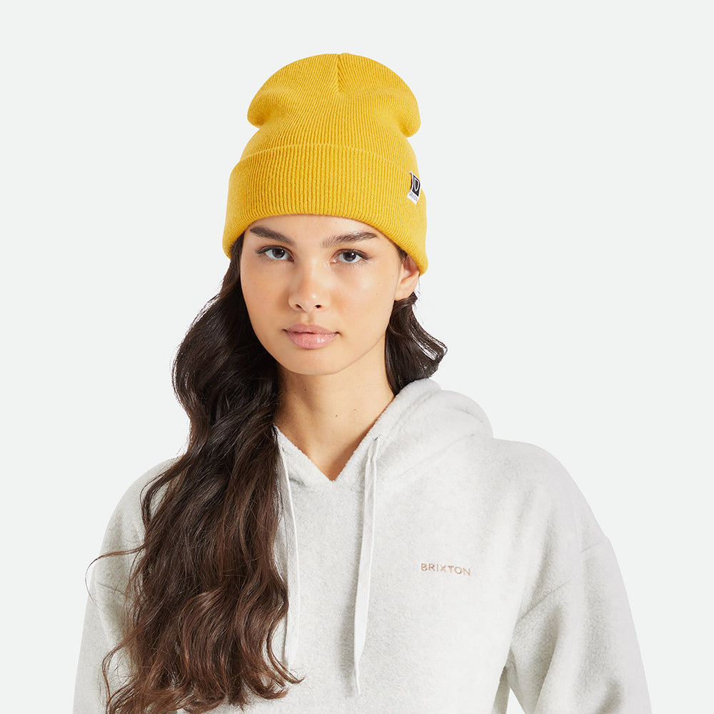 Gorro Beanie Harbor Beta de Brixton - Mostaza