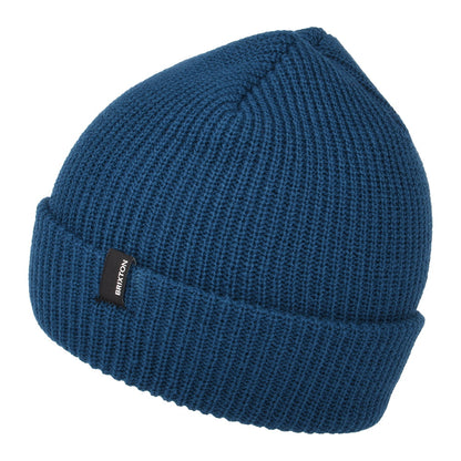 Gorro Beanie Heist con vuelta de Brixton - Azul Medio