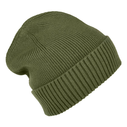 Gorro Beanie Essential Flag de algodón y cachemira de Tommy Hilfiger - Verde Militar