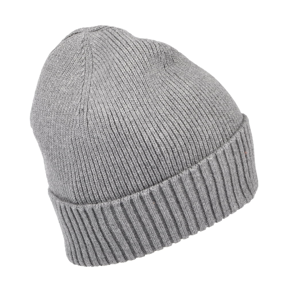Gorro Beanie Essential Flag de algodón y cachemira de Tommy Hilfiger - Gris Jaspeado