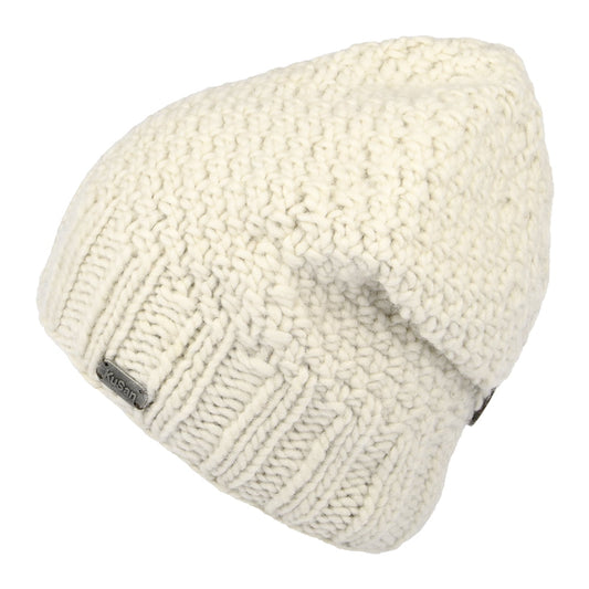 Gorro Beanie con botón de Kusan - Avena