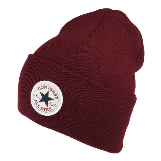 Gorro Beanie Chuck Taylor de talle alto de Converse - Burdeos