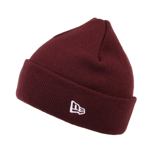 Gorro Beanie NE Pop Short con vuelta de New Era - Granate