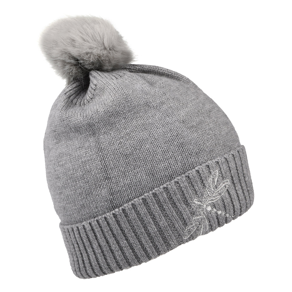 Gorro con pompón Stafford Dragonfly de Joules - Gris
