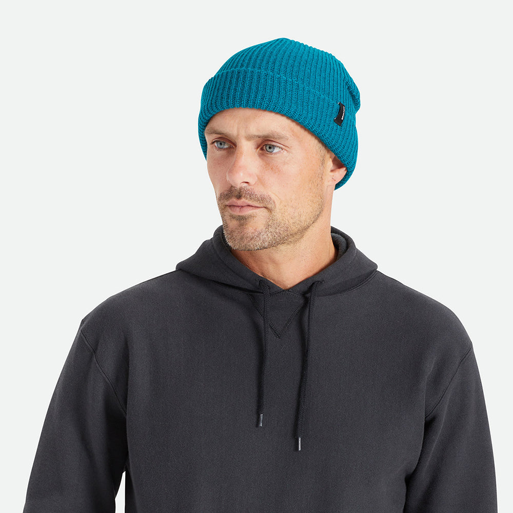 Gorro Beanie Heist con vuelta de Brixton - Azul Mar