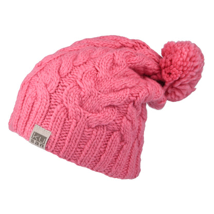 Gorro con pompón Oversized de Kusan - Rosa Chicle