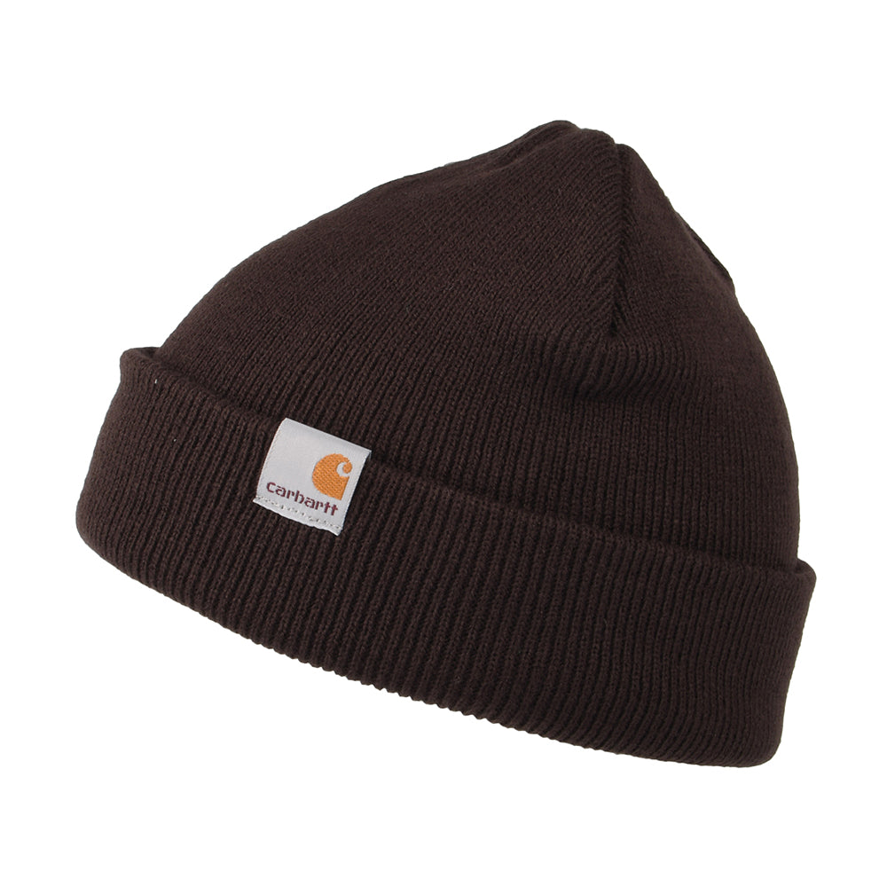 Gorro Beanie Stratus Short Watch de Carhartt WIP - Marrón Oscuro