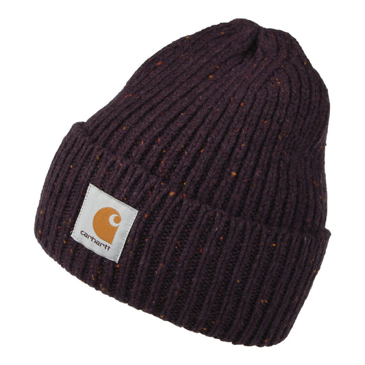 Gorro Beanie Anglistic de Carhartt WIP - Ciruela Oscura