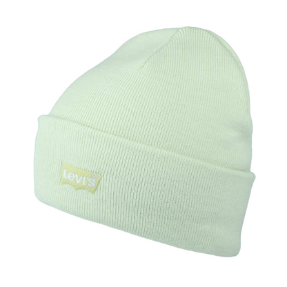 Gorro Beanie Tonal Batwing Embroidery Slouchy de Levi's - Verde Claro