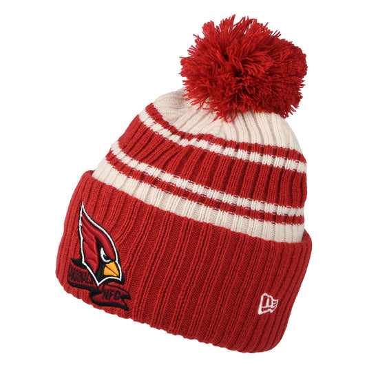 Gorro con pompón NFL Sideline Sport Knit Arizona Cardinals de New Era - Rojo-Blanco
