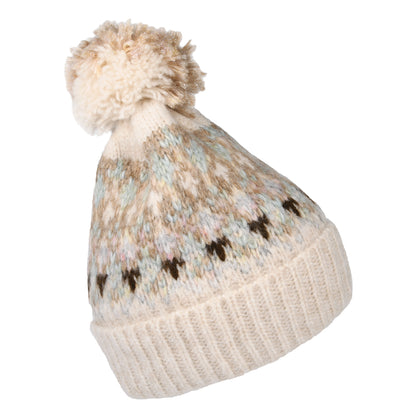 Gorro con pompón Renaa reciclado de Barts - Crema-Multi