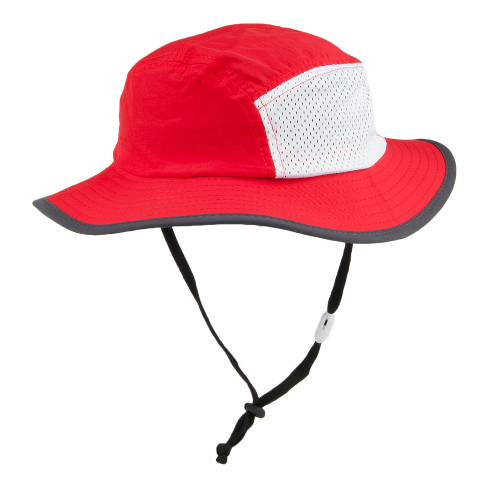 Sombrero Boonie de nailon con cordón ajustable de Scala - Rojo