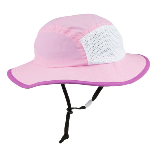 Sombrero Boonie niñas de nailon con cordón ajustable de Scala - Rosa