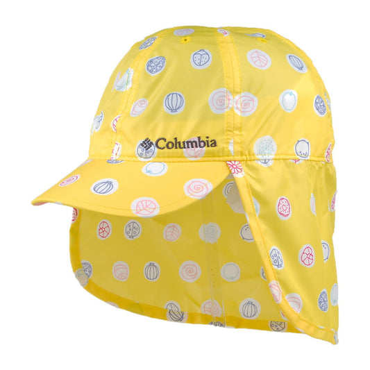 Gorra con solapa niños Cachalot II Lunares de Ranúnculo de Columbia - Amarillo