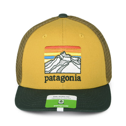 Gorra Trucker niño Line Logo Ridge de algodón orgánico de Patagonia - Trigo