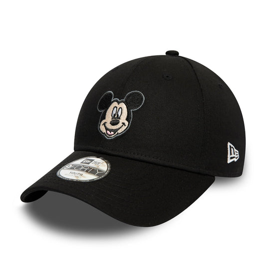 Gorra de béisbol 9FORTY Disney Character Face Mickey Mouse de New Era - Negro