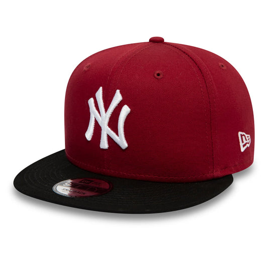 Gorra Snapback niños 9FIFTY MLB Colour Block New York Yankees de New Era - Rojo Cardenal-Negro