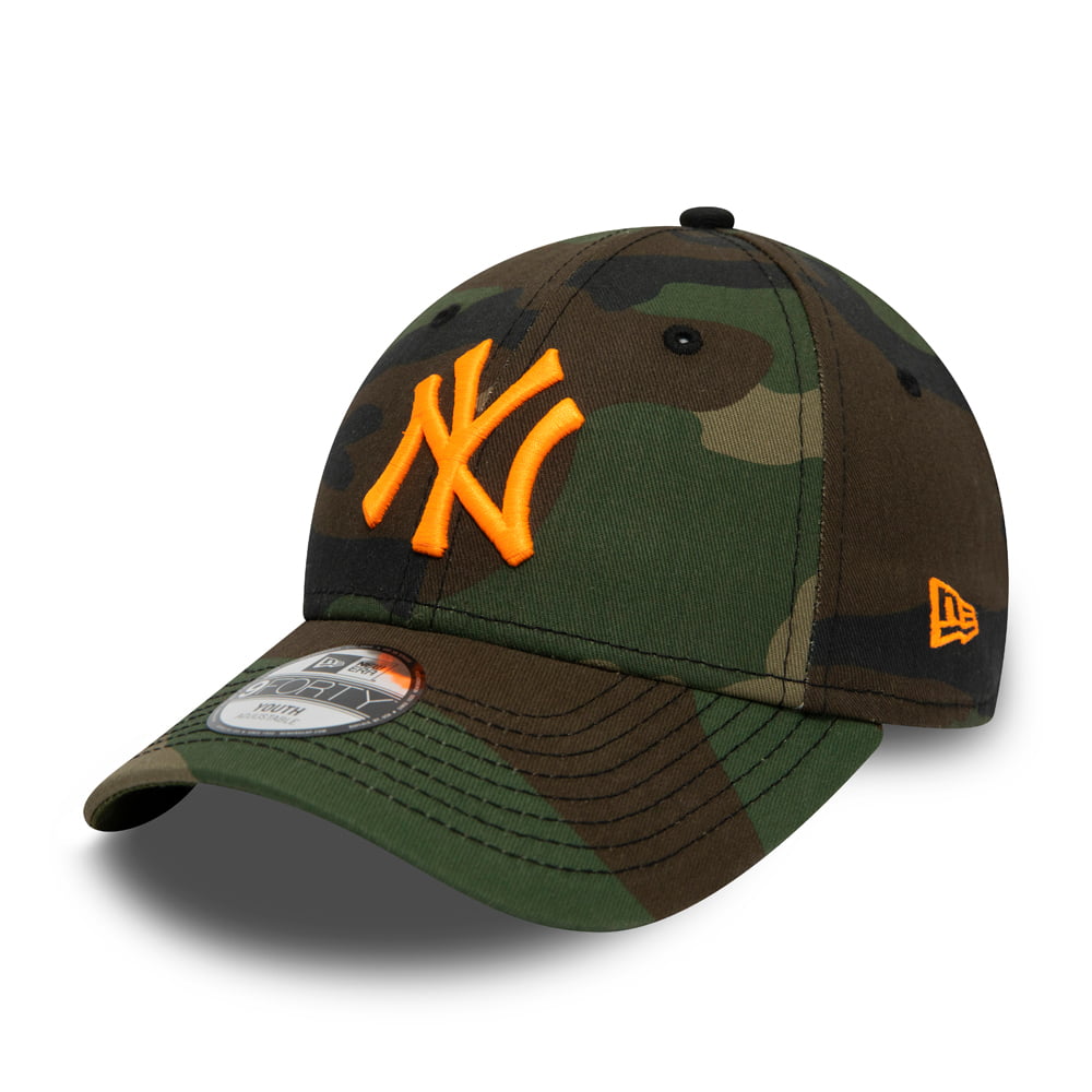 Gorra de béisbol niño 9FORTY MLB Camo Essential New York Yankees de New Era - Camuflaje-Naranja