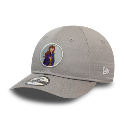 Gorra de béisbol bebé 9FORTY Disney Character Logo Anna de New Era - Gris