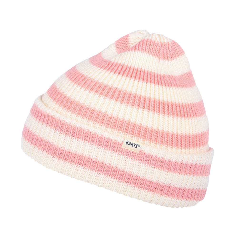 Gorro Beanie Milo de Barts - Rosa-Blanco