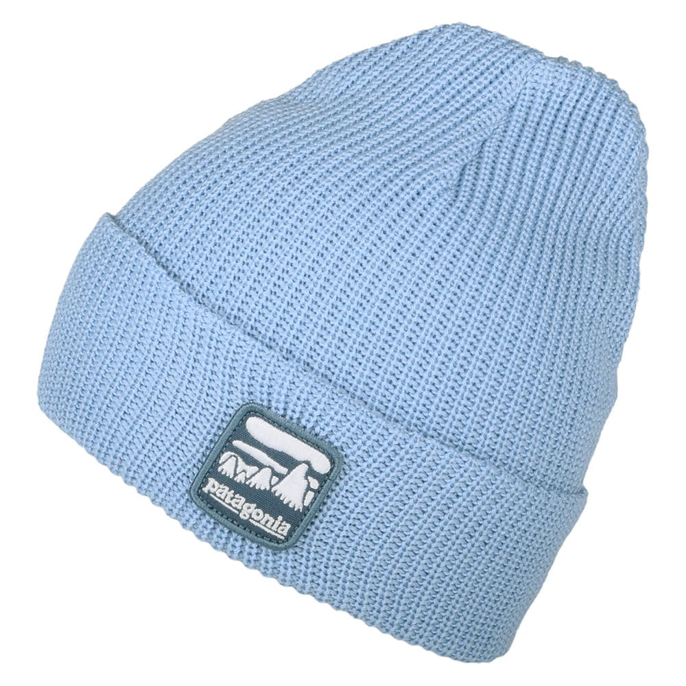Gorro Beanie niños Illustrated Alpine Icon Logo de Patagonia - Azul Claro